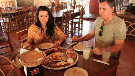 Traditional Mexican lunch
